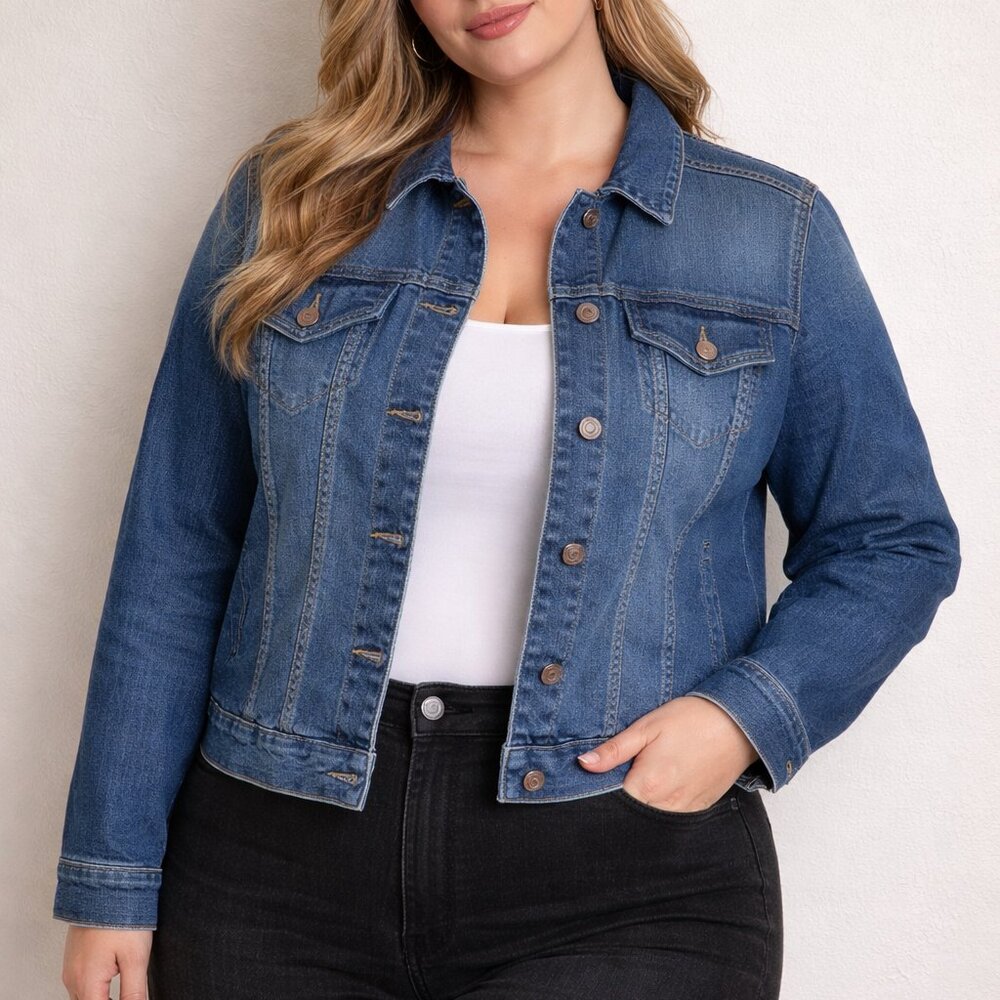 Classic Blue Denim Jacket - Women